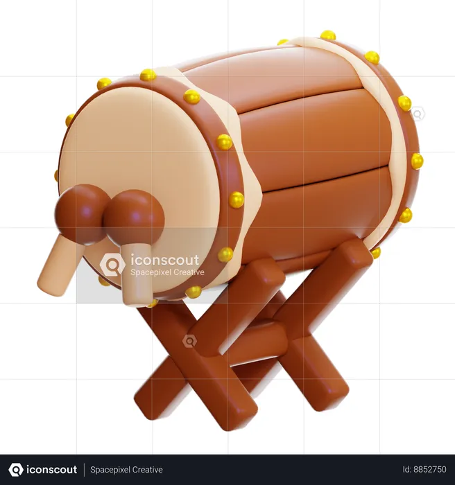 Bedug Drum  3D Icon