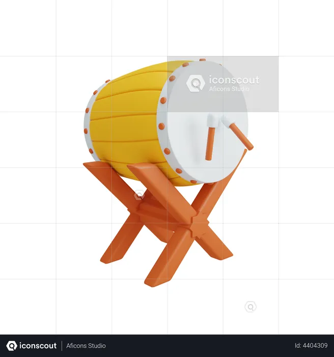 Bedug drum  3D Illustration