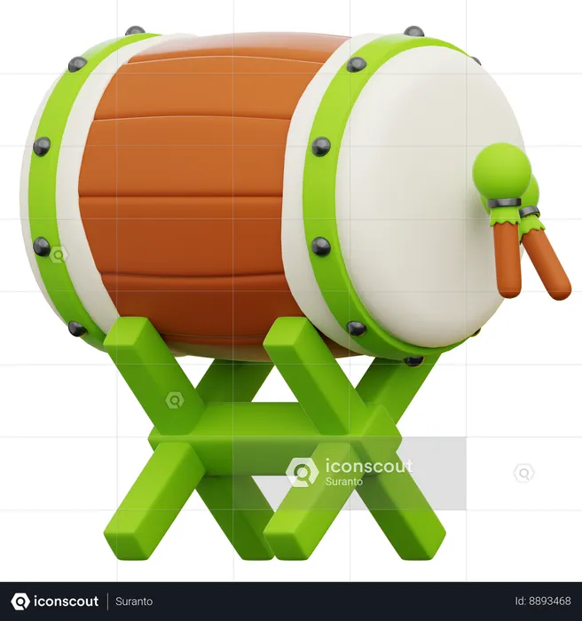 Beduk Drum  3D Icon