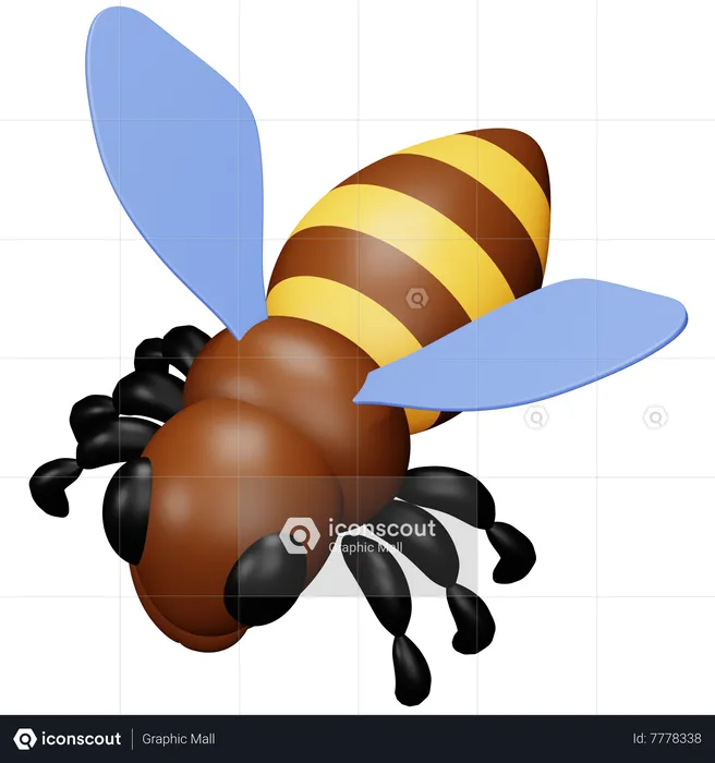 Bee  3D Icon