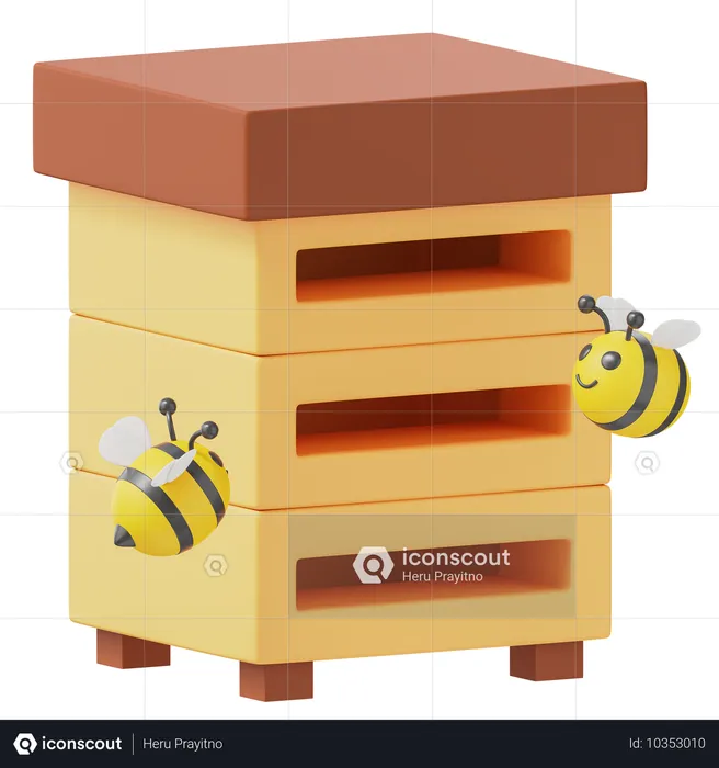 Bee Hive  3D Icon