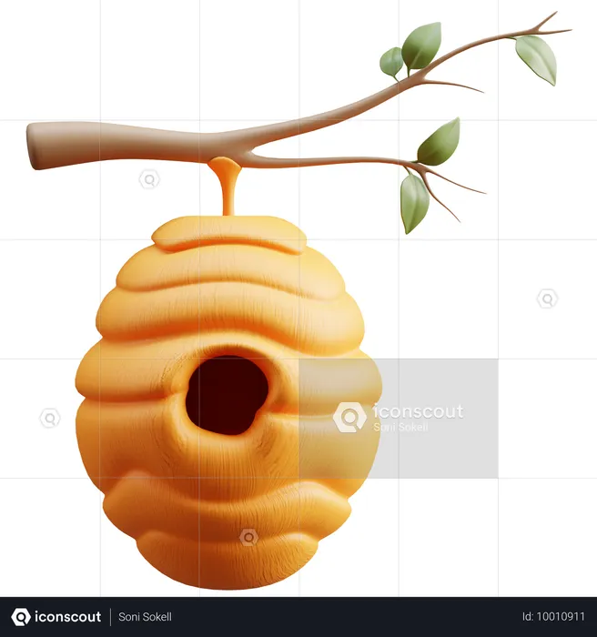 Bee Hive  3D Icon