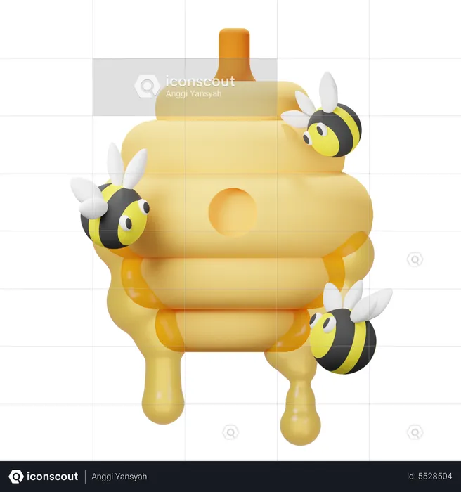 Bee Hive  3D Icon