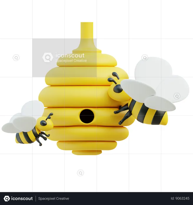 Bee Hive  3D Icon