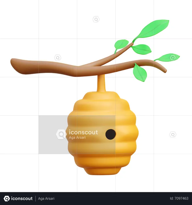 Bee Hive  3D Icon