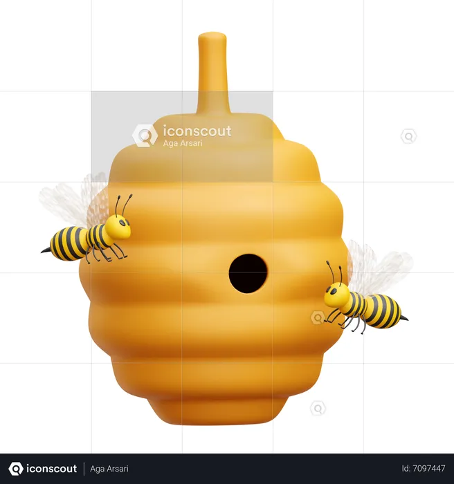Bee Hive  3D Icon