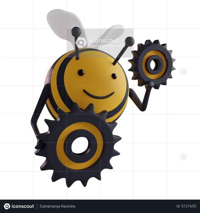 Bee Management  3D Icon