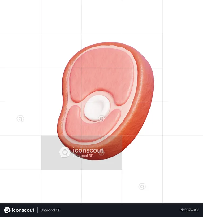 Beef Meat  3D Icon