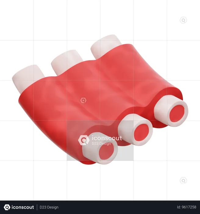 Beef Ribs  3D Icon