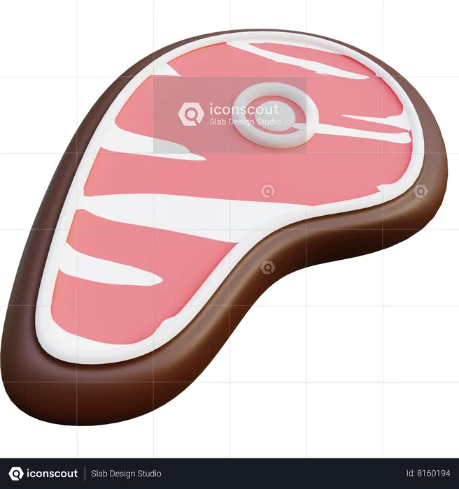 Beef Steak  3D Icon