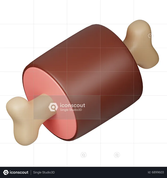 Beef Steak  3D Icon