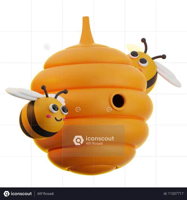 Beehive  3D Icon