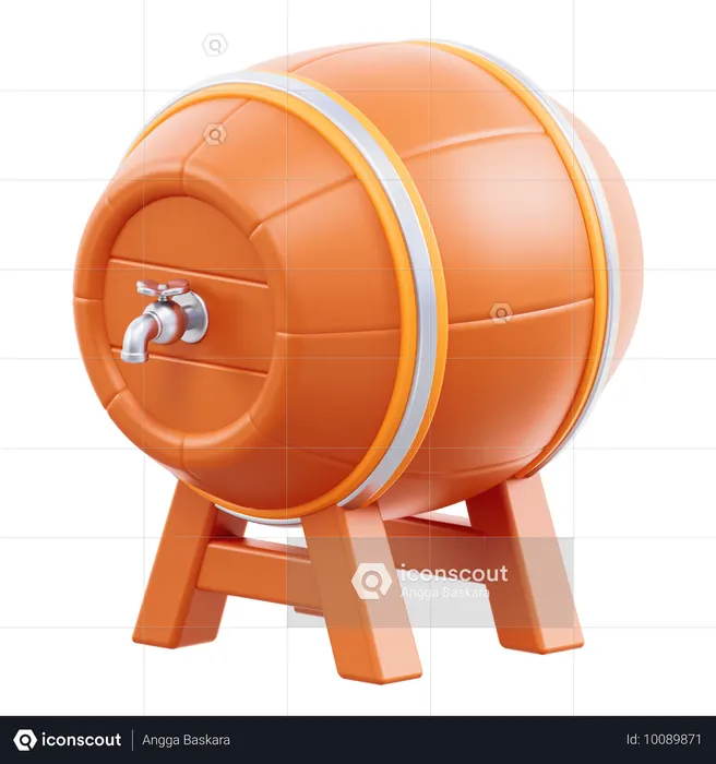 Beer Barel  3D Icon