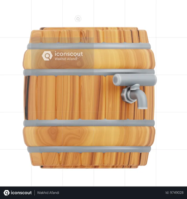 Beer Barrel  3D Icon