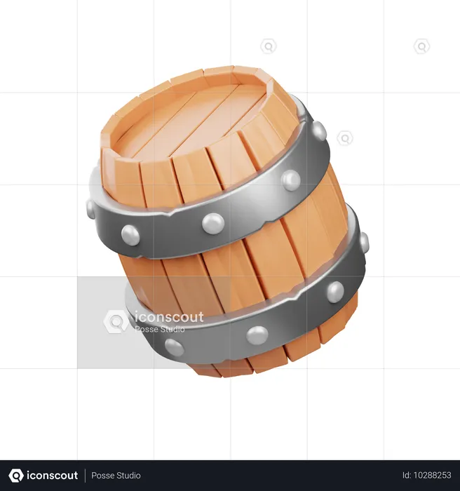 Beer Barrel  3D Icon