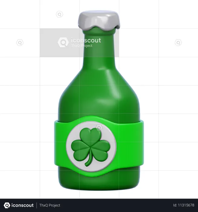 Beer Bottle  3D Icon