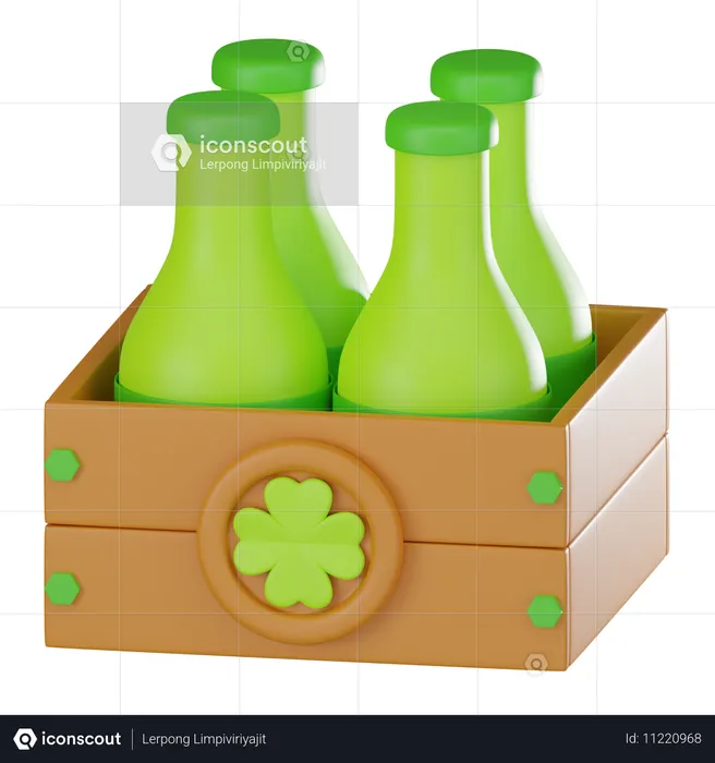 Beer Crate  3D Icon