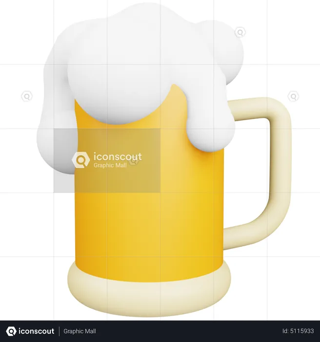 Beer Glass  3D Icon