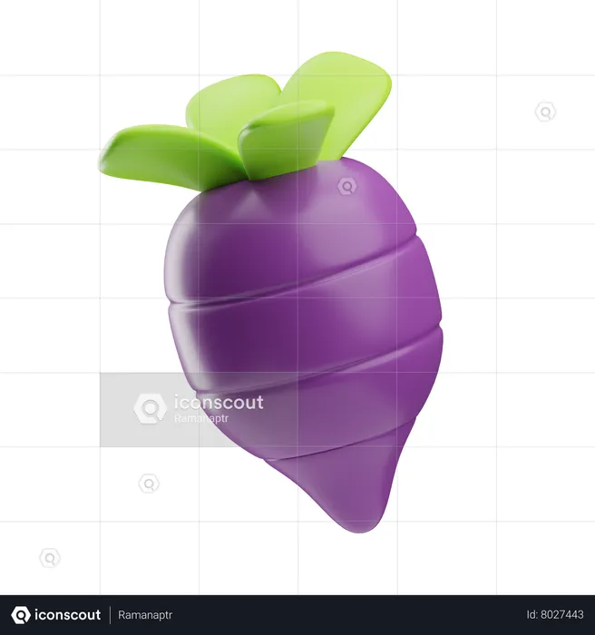 Beet Root  3D Icon