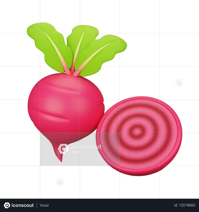 Beetroot  3D Icon