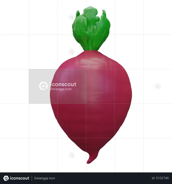 Beetroot  3D Icon