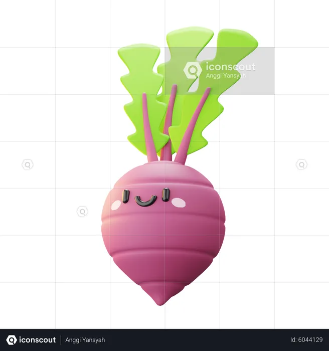 Beetroot  3D Icon