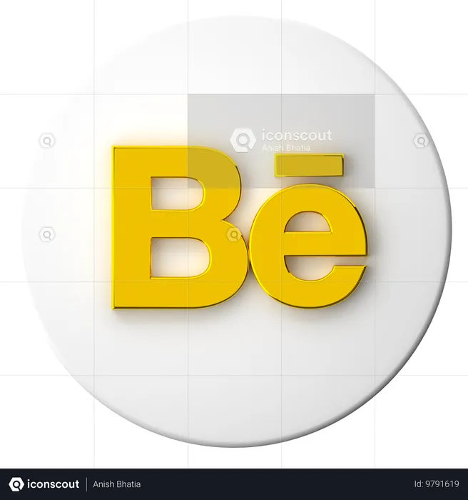 Behance Logo 3D Icon