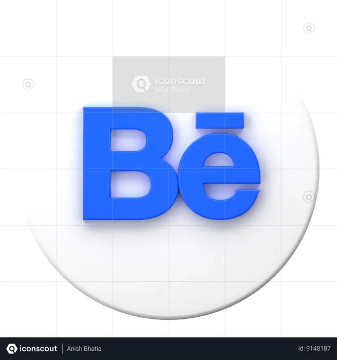 Behance Logo 3D Icon