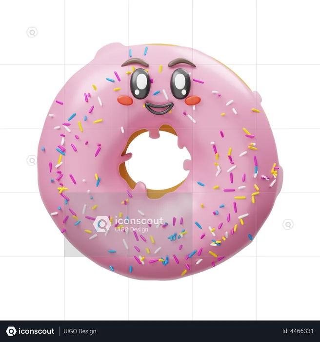 Donut  3D Illustration