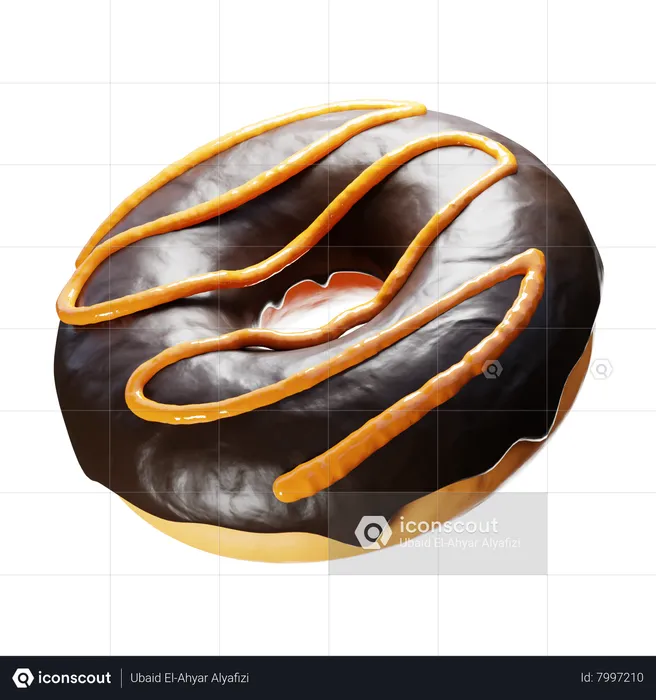 Beignet au chocolat  3D Icon