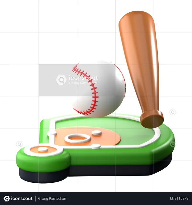 Béisbol  3D Icon