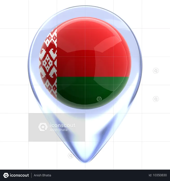 벨라루스 Flag 3D Icon