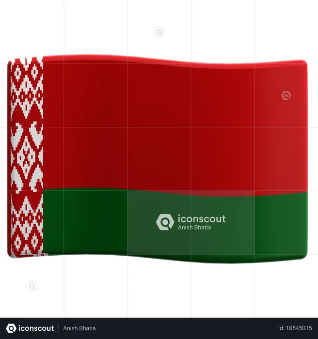 Belarus Flag 3D Icon