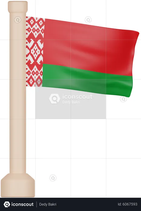 Belarus Flag Flag 3D Icon