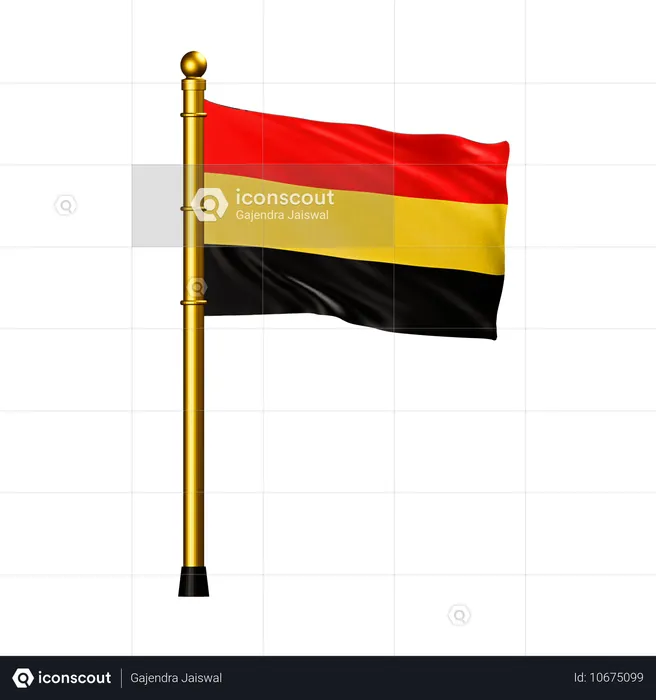 Belgien Flagge Flag 3D Icon