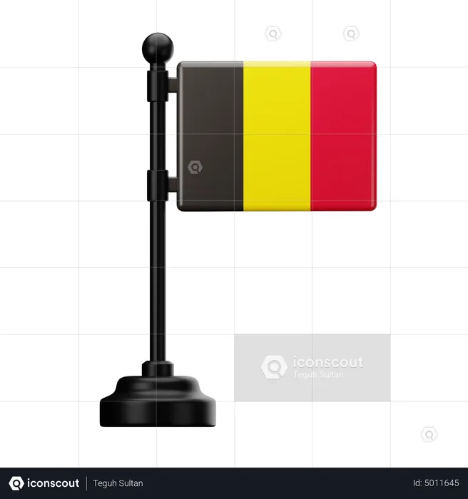 Belgien Flagge Flag 3D Icon