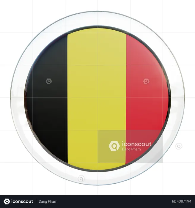 Verre Drapeau Belgique Flag 3D Flag