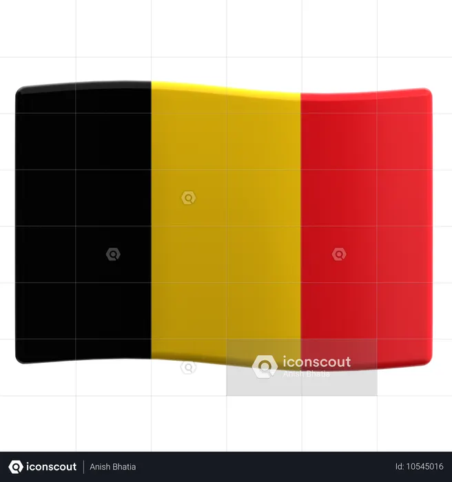 Belgium Flag 3D Icon