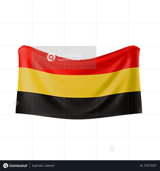 Belgium Flag Flag 3D Icon
