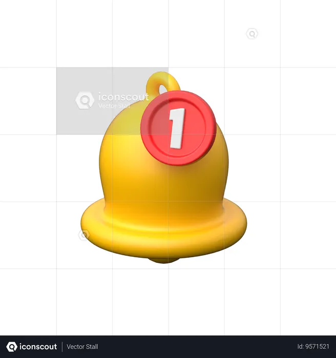 Bell Alert  3D Icon