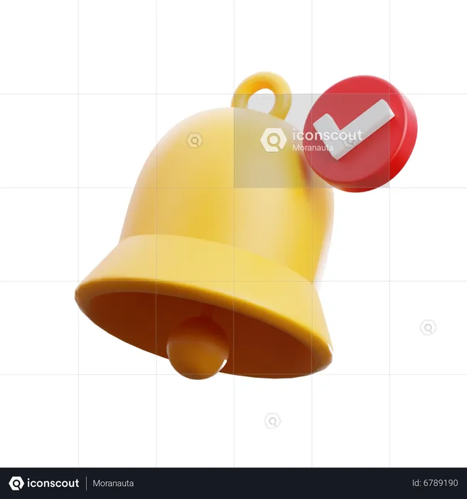 Bell Alert Alarm Notification  3D Icon
