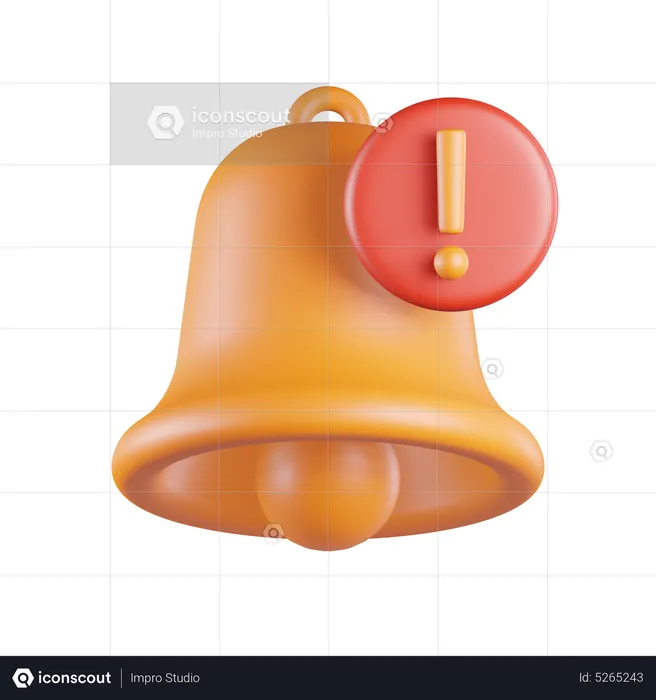 Bell Alert Notification  3D Icon