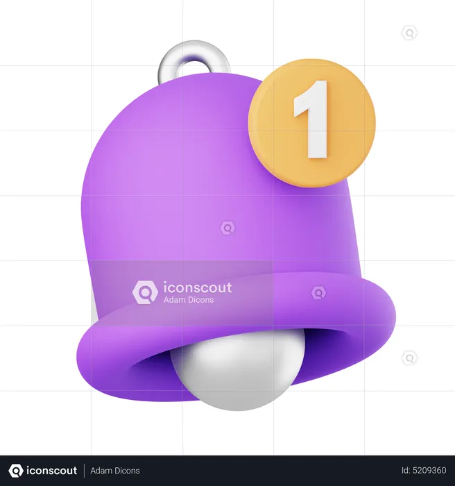 Bell notification  3D Icon
