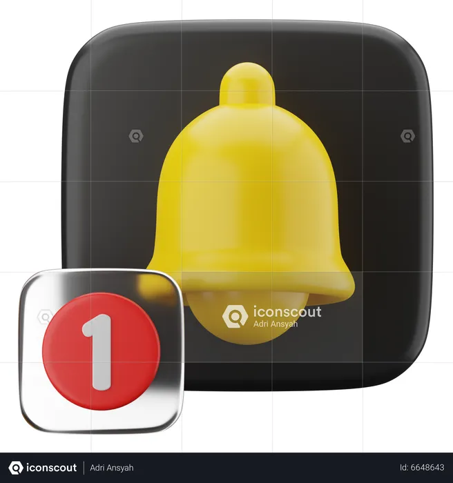 Bell notification  3D Icon