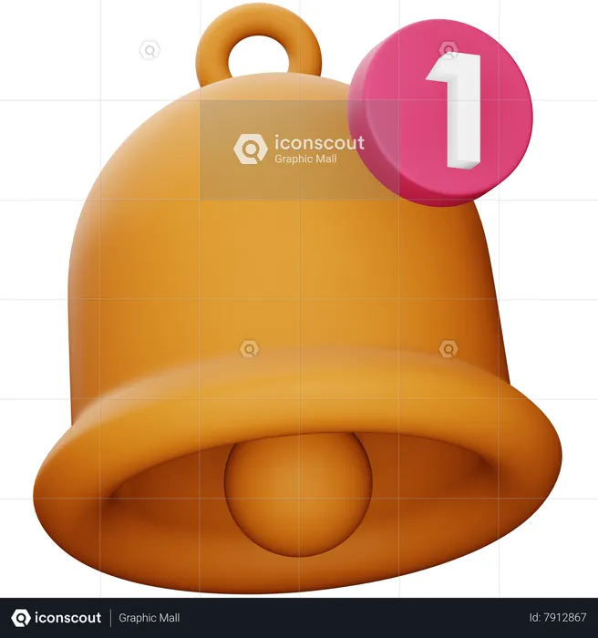 Bell Notification  3D Icon