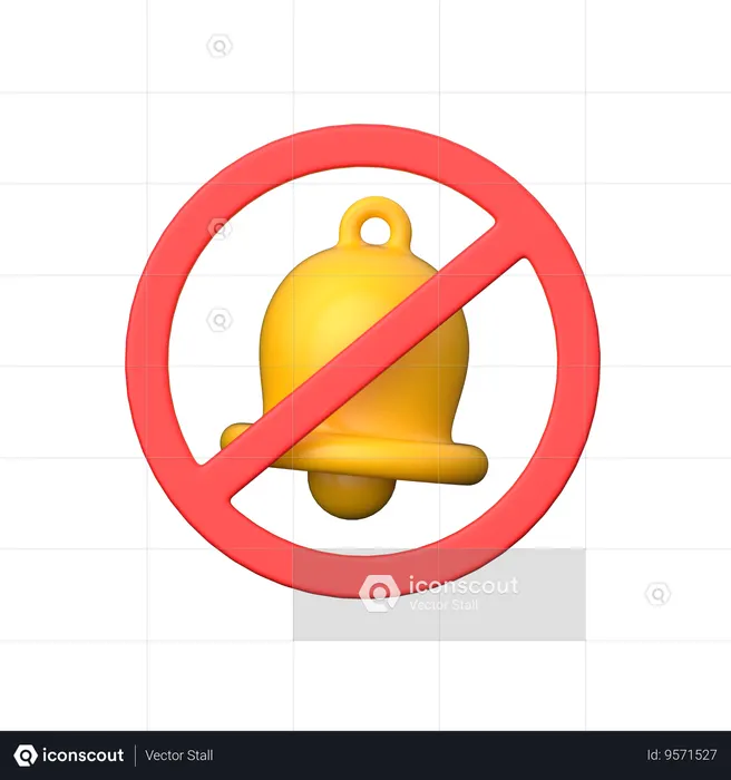 Bell Off  3D Icon