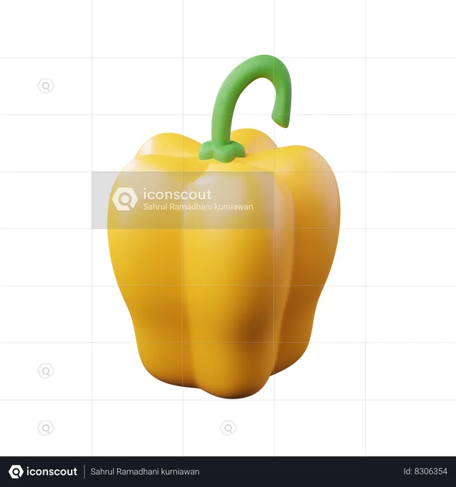 Bell pepper  3D Icon