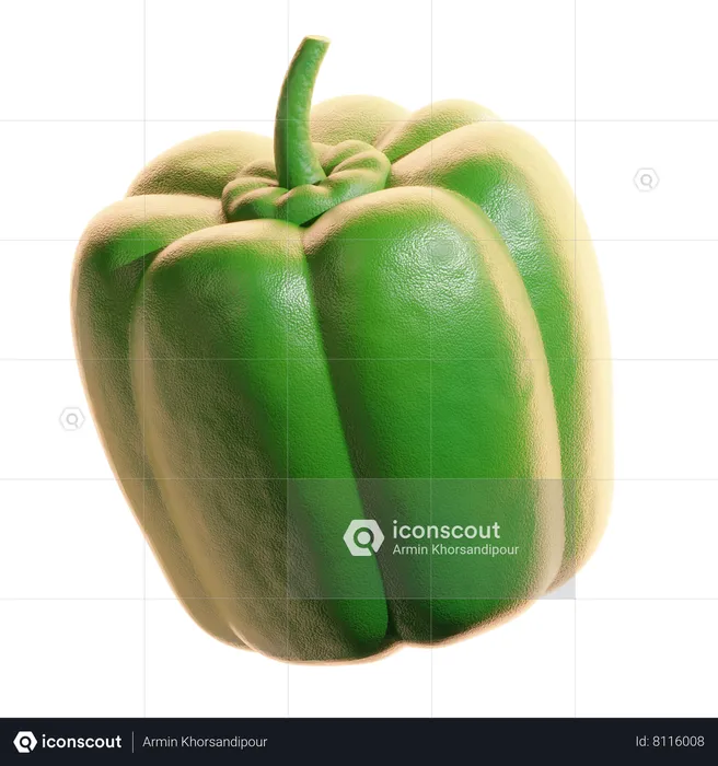 Bell Pepper  3D Icon