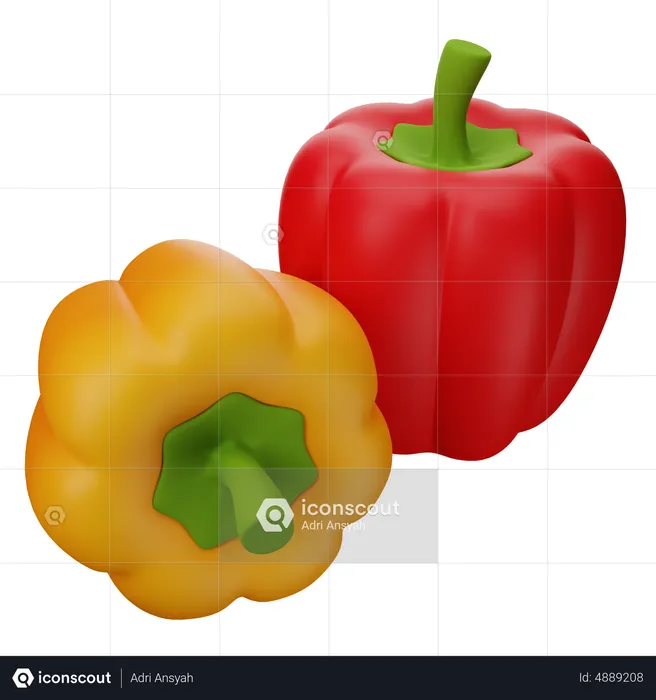 Bell Pepper  3D Icon