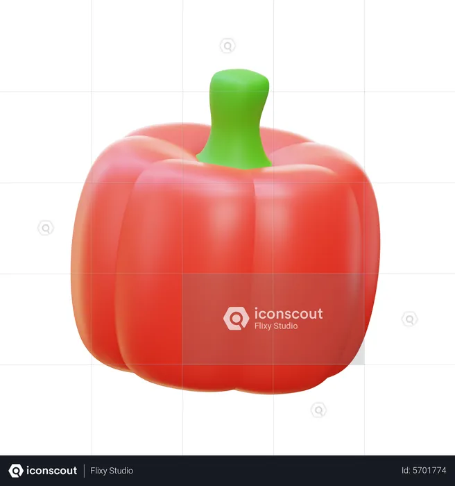 Bell Pepper  3D Icon